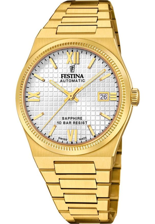 Zegarek Festina Zegarek męski Festina F20032-1 złoty. Kolor: złoty