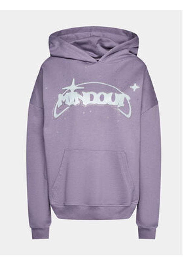 Mindout Bluza System Fioletowy Boxy Fit. Kolor: fioletowy. Materiał: bawełna