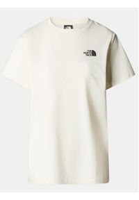 The North Face T-Shirt Redbox NF0A87NK Écru Relaxed Fit. Materiał: bawełna