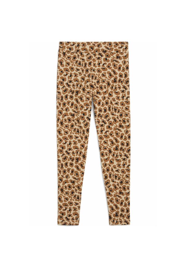 Puma - Młodzieżowe legginsy Essentials Aninmal PUMA Light Sand Beige. Kolor: beżowy. Wzór: nadruk, haft, motyw zwierzęcy. Styl: młodzieżowy