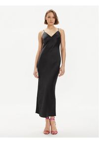 Gina Tricot Sukienka letnia 21038 Czarny Regular Fit. Kolor: czarny. Materiał: syntetyk. Sezon: lato #1