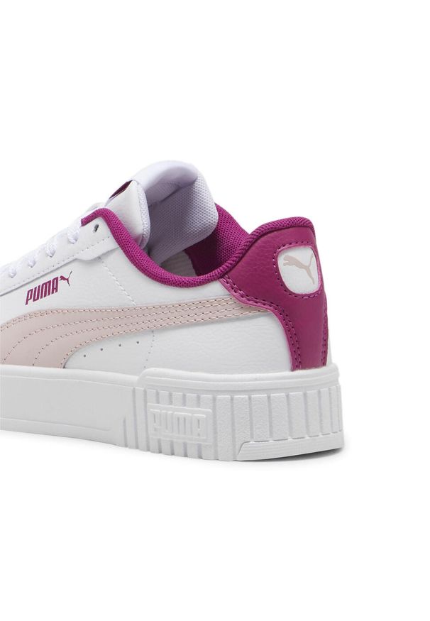 Puma - Młodzieżowe sneakersy Carina 2.0 PUMA White Mauve Mist Magenta Gleam Pink. Kolor: różowy, biały, wielokolorowy. Sezon: lato. Sport: turystyka piesza