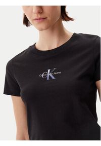 Calvin Klein Jeans T-Shirt Gradient Monologo J20J225252 Czarny Slim Fit. Kolor: czarny. Materiał: bawełna. Wzór: gradientowy #5