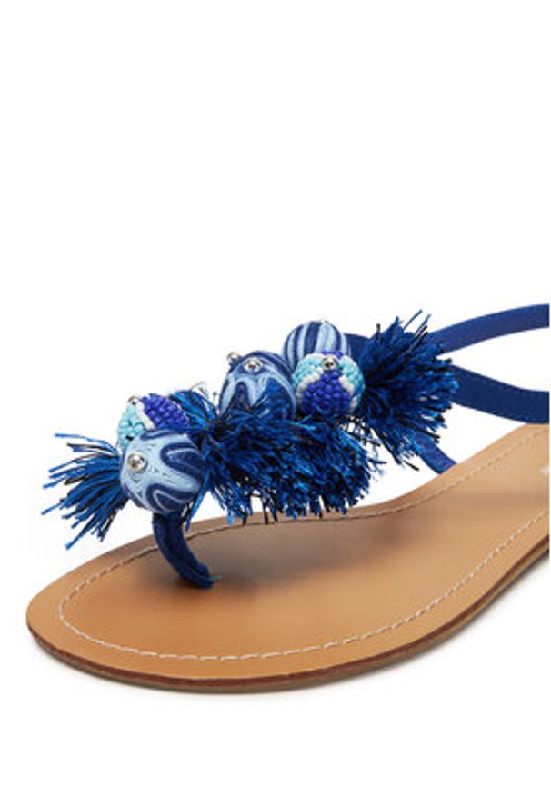 DeeZee Sandały F103-100 Granatowy. Kolor: niebieski. Materiał: materiał