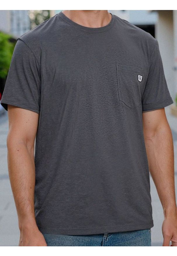 Sinsay - Bawełniana koszulka - szary. Kolor: szary. Materiał: bawełna