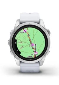 GARMIN - Zegarek sportowy Garmin Epix Pro Gen 2 42 mm srebrny z białym paskiem. Rodzaj zegarka: cyfrowe. Kolor: biały, srebrny, wielokolorowy. Styl: sportowy #5