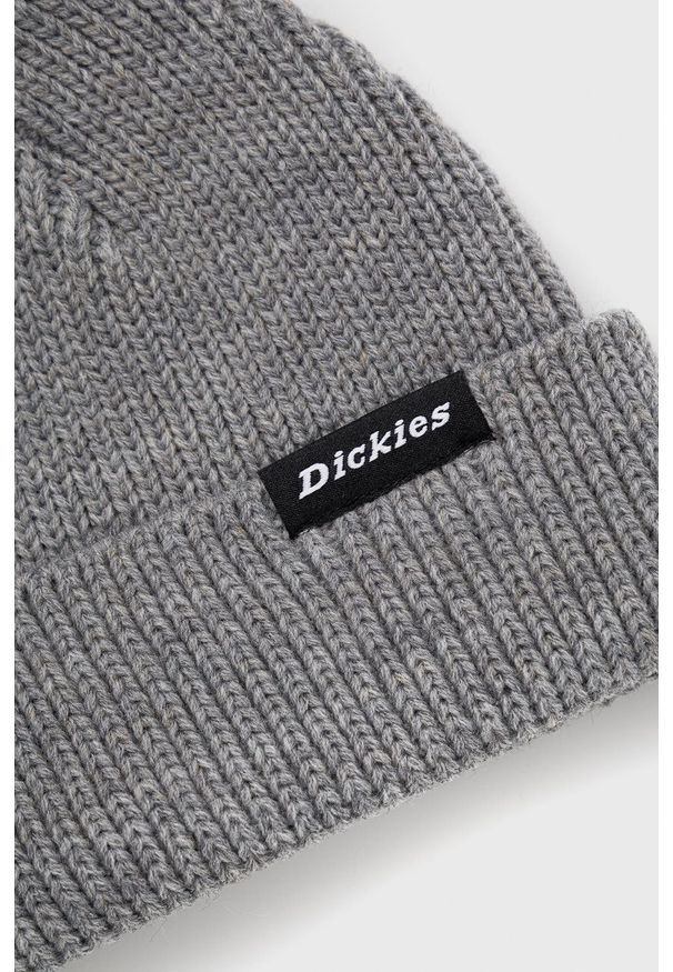 Dickies - Czapka. Kolor: szary. Materiał: dzianina