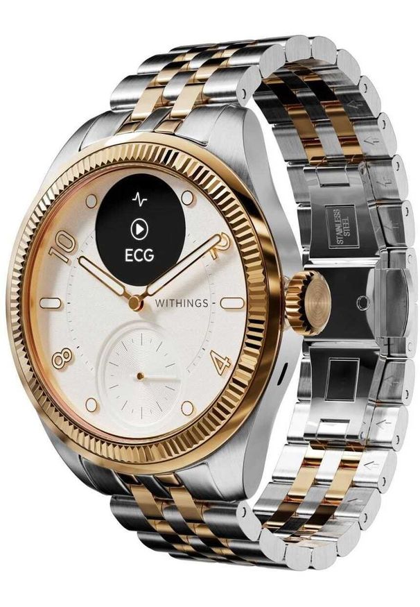 WITHINGS - Smartwatch Withings HWA10 Srebrny (HWA10-model 11-All-Int). Rodzaj zegarka: smartwatch. Kolor: srebrny