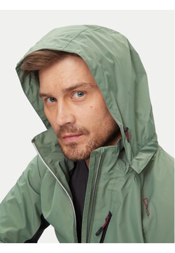 CMP Kurtka przeciwdeszczowa 34Z5147 Zielony Regular Fit. Kolor: zielony. Materiał: syntetyk