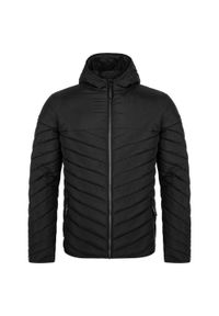 LOF - Zimowa kurtka męska Jenda Black L - Elegancka i ekologiczna. Kolor: czarny. Materiał: puch. Sezon: zima. Styl: elegancki #1