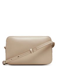 Calvin Klein Torebka Foil Logo Elongated Camera Bag LV04F3276G Beżowy. Kolor: beżowy. Materiał: skórzane #4