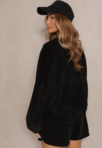 Renee - Czarny Basicowy Komplet Szorty i Bluza Novirissa. Kolor: czarny. Materiał: tkanina #5