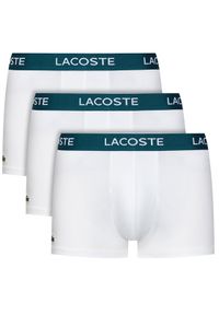 Lacoste Komplet 3 par bokserek 5H3389 Biały. Kolor: biały. Materiał: bawełna #1