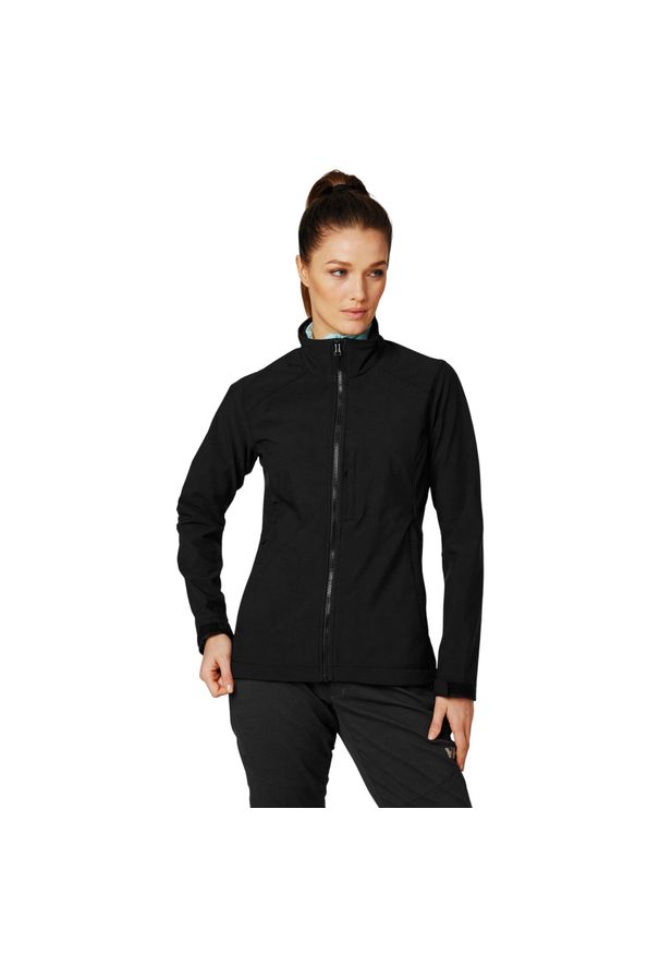 Kurtka damska Helly Hansen paramount softshel. Kolor: czarny. Sport: turystyka piesza