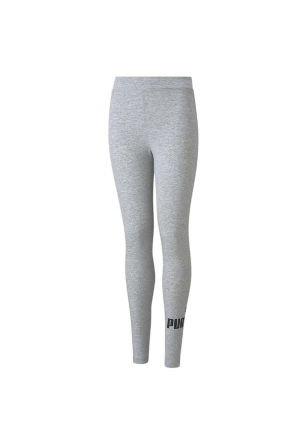 Legginsy dla dzieci Puma ESS Logo Leggings jasnoszare. Kolor: wielokolorowy, czarny, szary