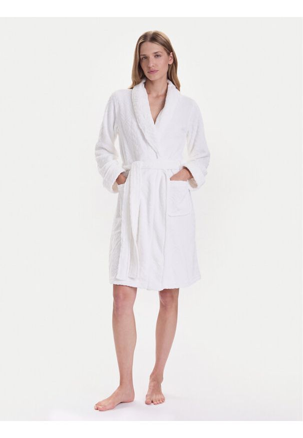 Lauren Ralph Lauren - LAUREN RALPH LAUREN Szlafrok ILN42455F Biały. Kolor: biały. Materiał: syntetyk