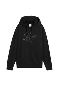 Puma - Damska Bluza Z Kapturem ESS Script Comfort. Typ kołnierza: kaptur. Kolor: czarny