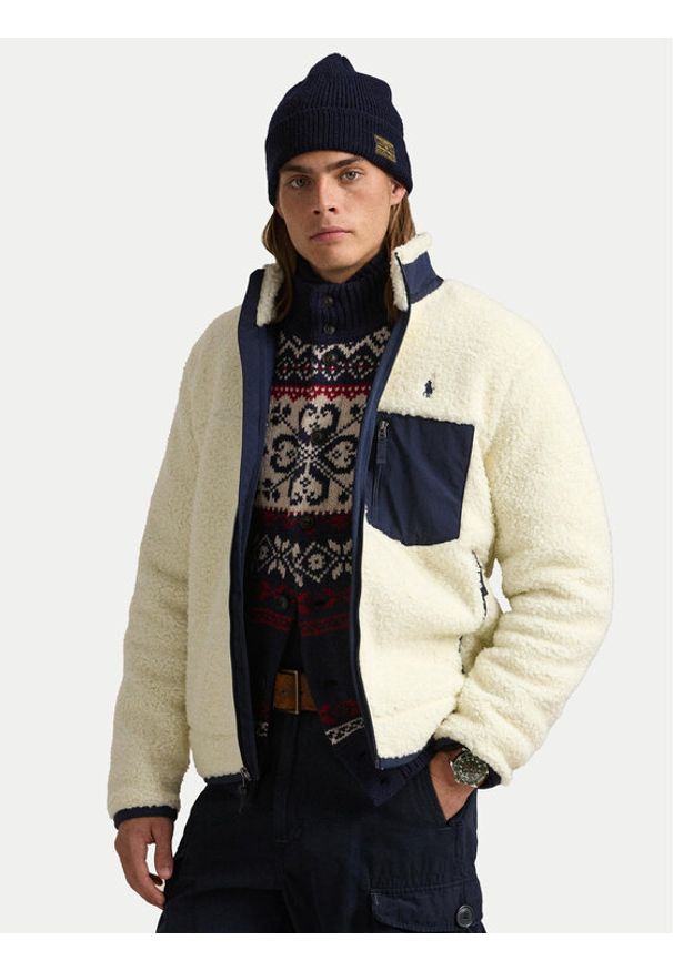 Polo Ralph Lauren Polar 710951701001 Écru Regular Fit. Typ kołnierza: polo. Materiał: syntetyk