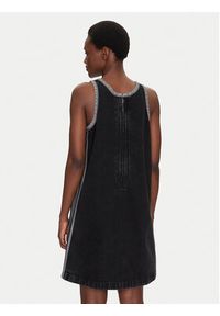 Adidas - adidas Sukienka jeansowa adicolor Denim 3-Stripes JD3108 Czarny Slim Fit. Kolor: czarny. Materiał: bawełna #5