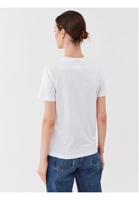 Versace Jeans Couture T-Shirt 75HAHF07 Biały Regular Fit. Kolor: biały. Materiał: bawełna