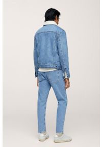 Mango Man - Kurtka jeansowa Wasp. Okazja: na co dzień. Kolor: niebieski. Materiał: jeans. Styl: casual #6