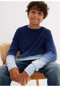 bonprix - Sweter w cieniowanym kolorze. Kolor: niebieski #3