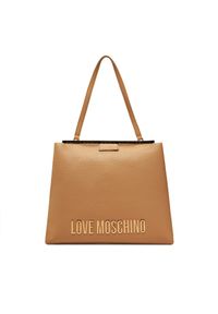 Love Moschino - Torebka LOVE MOSCHINO. Kolor: beżowy