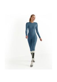 Damskie legginsy Falke Wool-Tech. Kolor: niebieski #1