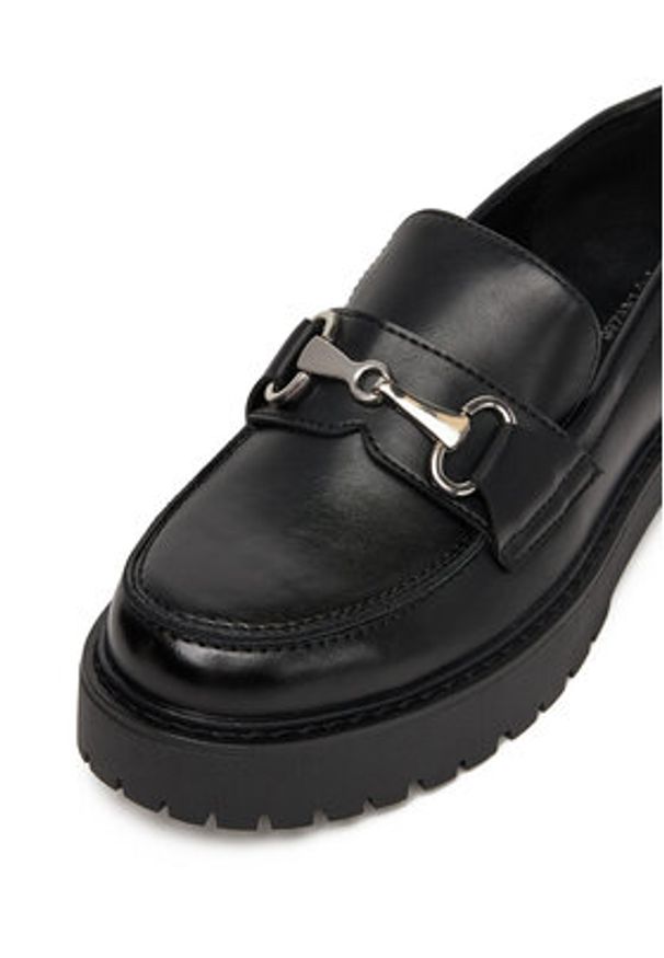 DeeZee Loafersy 18638-14 Czarny. Kolor: czarny. Materiał: materiał, syntetyk