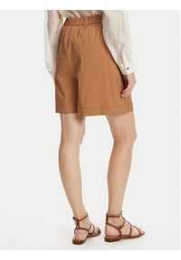 Max Mara Beachwear Bermudy Sultano 2516141019 Brązowy Relaxed Fit. Kolor: brązowy. Materiał: bawełna