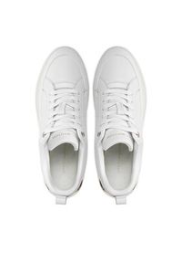 TOMMY HILFIGER - Tommy Hilfiger Sneakersy Lux Court Sneaker Monogram FW0FW07808 Biały. Kolor: biały. Materiał: skóra #6