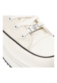 Białe Sneakersy Rieker Sportowe Obuwie Damskie. Okazja: na spacer. Kolor: biały. Materiał: materiał. Sezon: lato. Styl: sportowy. Sport: turystyka piesza #4
