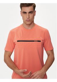 BOSS T-Shirt Tee 4 50513010 Pomarańczowy Regular Fit. Kolor: pomarańczowy. Materiał: bawełna #3