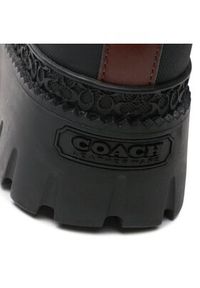 Coach Botki Jayla Leather Bootie CM770 Brązowy. Kolor: brązowy. Materiał: skóra