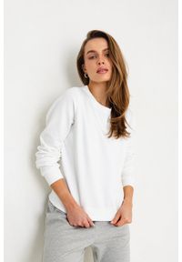 BLUZA LENA ECRU L - Flawless. Materiał: bawełna, len. Styl: sportowy, klasyczny #1