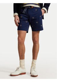 Polo Ralph Lauren Szorty materiałowe 710963496001 Granatowy Straight Fit. Kolor: niebieski. Materiał: bawełna #1