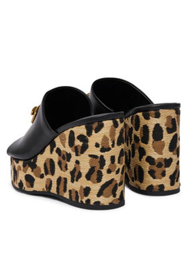 Guess Klapki FLJE3V ELE04 Czarny. Kolor: czarny. Materiał: skóra