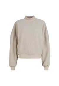 Damski polar z okrągłym dekoltem Urban Classics. Kolor: beżowy. Materiał: polar #1