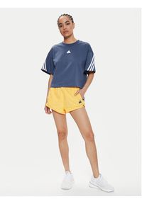 Adidas - adidas T-Shirt Future Icons 3-Stripes IS3618 Niebieski Loose Fit. Kolor: niebieski. Materiał: bawełna #2