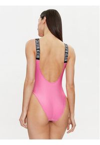 Calvin Klein Swimwear Strój kąpielowy KW0KW02393 Różowy. Kolor: różowy. Materiał: syntetyk