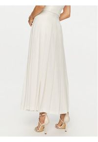 ViCOLO Spódnica plisowana TB0979 Biały Relaxed Fit. Kolor: biały. Materiał: wiskoza #4