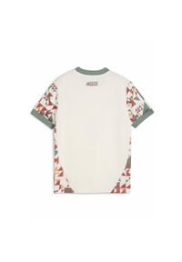 Puma - Młodzieżowa koszulka Palermo F.C. 24/25 PUMA Warm White Eucalyptus Green. Kolor: biały, wielokolorowy, zielony
