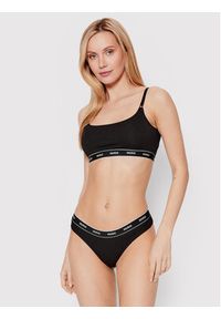 Hugo - HUGO Komplet stringów 50469681 Czarny. Kolor: czarny. Materiał: bawełna #3