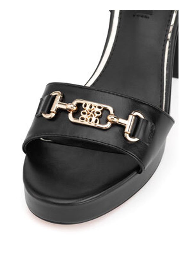 Nine West Sandały R25SS04320 Czarny. Kolor: czarny. Materiał: materiał, syntetyk
