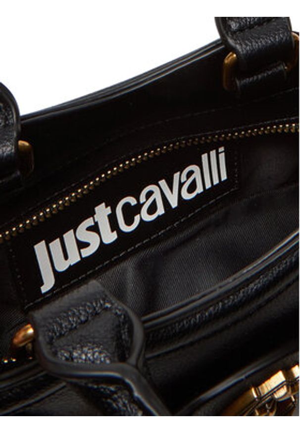 Just Cavalli Torebka 78RA4BL4 ZSB22 Czarny. Kolor: czarny. Materiał: skórzane