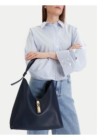 Furla Torebka Goccia M WB01499 BX3104 KH 4852S Granatowy. Kolor: niebieski. Materiał: skórzane #1