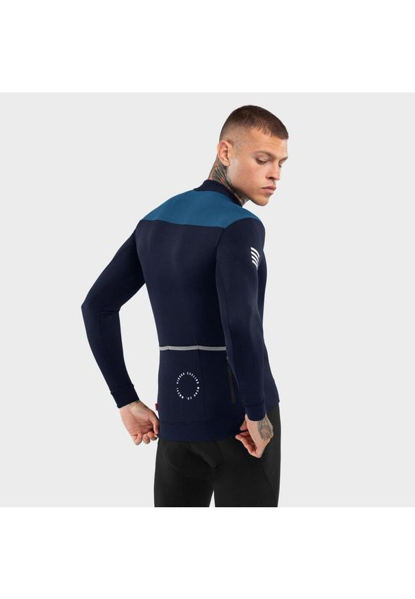 SIROKO - Koszulka rowerowa termoaktywna męska M4 Cubilla. Kolor: niebieski. Materiał: tkanina. Sport: kolarstwo