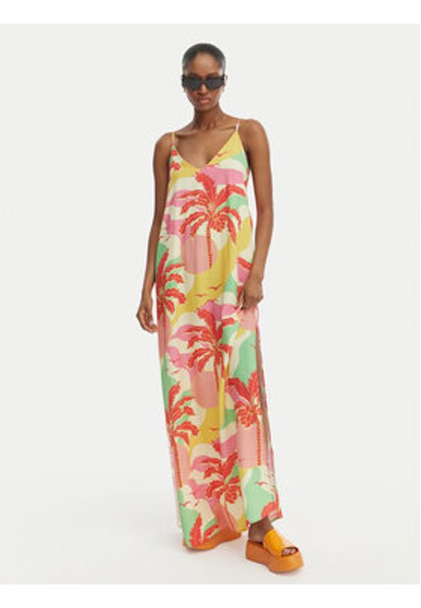 Maaji Sukienka letnia Debbie PT1904CLD500 Kolorowy Relaxed Fit. Materiał: wiskoza. Wzór: kolorowy. Sezon: lato