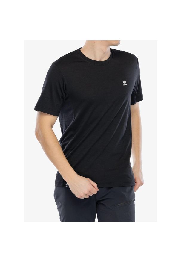 MONS ROYALE - Koszulka merino męska Mons Royale Tarn Merino Shift T-Shirt. Kolor: czarny. Sport: kolarstwo