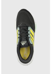 Adidas - adidas buty do biegania EQ21 Run kolor czarny. Zapięcie: sznurówki. Kolor: czarny. Materiał: materiał. Szerokość cholewki: normalna. Sport: bieganie #2